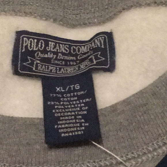 Super Soft Polo Heather Sweatshirt, Men’s XL, NWT - Picture 3 of 4